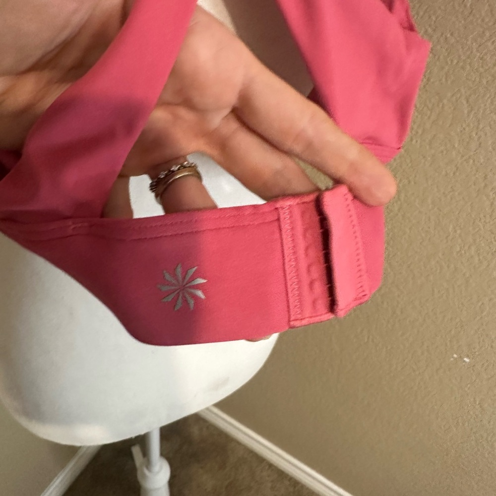 Athleta Pink Sports Bra with Racerback Design - Picture 7 of 9